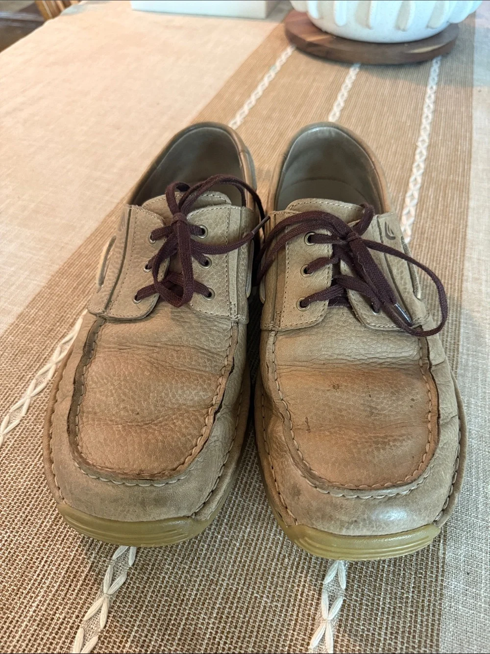 Red Wing 4051 Men’s 11 EE Brown Leather Boat Shoes Extra Wide